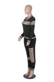 Colorful Blue Sexy Solid Patchwork O Neck Long Sleeve Two Pieces