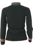 White O Neck Long Sleeve Print Patchwork Long Sleeve Tops