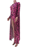 Rose Sexy Print Patchwork Swimwears