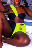 White Fashion Sexy Patchwork Tassel Backless Swimwears Set