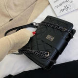 White Fashion Casual Solid Crossbody Bag