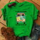 Grass Green Casual Print Patchwork O Neck Tops
