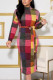Colour Sexy Print Bandage O Neck Wrapped Skirt Dresses