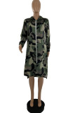 Leopard Print Street Print Hooded Collar Outerwear