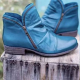 Blue Round Keep Warm Shoes