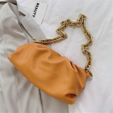 Yellow Fashion Casual Solid Messenger Bag