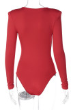 Pink Sexy Solid V Neck Regular Jumpsuits