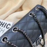 Black Fashion Casual Chain Strap Black Crossbody Bag