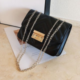 Black Fashion Casual Solid Crossbody Bag