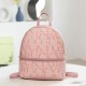 Pink Fashion Casual Letter Print Backpack
