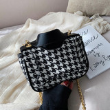 Black Fashion Casual Chain Strap Crossbody Bag