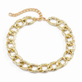 Gold Fashion Street Geometric Solid Necklaces