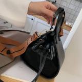Brown Casual Vintage Solid Crossbody Bag