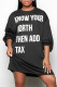 Black Fashion Casual Letter Print Basic O Neck Long Sleeve Dresses