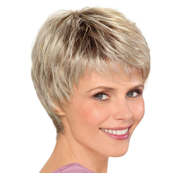 White Casual Street Solid Wigs Accessories
