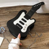 Red Fashion Casual Guitar Patchwork Crossbody Bag