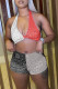 Yellow Sportswear Print Patchwork Swimwears