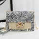 White Fashion Casual Print Patchwork Crossbody Bag