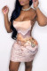 Multicolor Fashion Sexy Print Backless Spaghetti Strap Sleeveless Dress