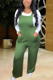 Green Fashion Casual Street Polyester Twilled Satin Solid Pullovers Pants O Neck Long Sleeve Regular Sleeve Regular Two Pieces