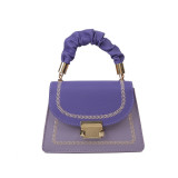 Purple Fashion Casual Patchwork Crossbody Bag