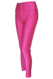 Rose Red Sexy Print Bandage Pencil Bottoms