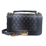Orange Fashion Gradual Change Print Crossbody Bag