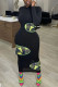Camouflage Sexy Print Patchwork O Neck Pencil Skirt Dresses