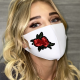 White Fashion Casual Print Face Protection