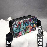 Pink Fashion Geometric Print Bag Accessories