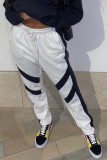 Green Sportswear Solid Patchwork With Belt Regular High Waist Pencil Bottoms