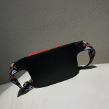 Red Fashion Casual Graffiti Print Chest Bag