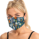 Yellow Fashion Casual Print Face Protection