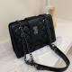 Black Fashion Casual Solid Crossbody Bag