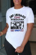 White Fashion Casual Print Basic O Neck T-Shirts