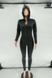 Red Casual Living Letter Embroidery Basic V Neck Skinny Jumpsuits