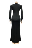 Red Sexy Solid Patchwork V Neck Irregular Dress Dresses
