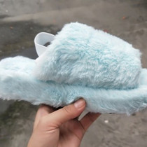 Light Blue Casual Daily Split Joint Round Keep Warm Shoes