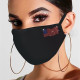 Black Fashion Casual Print Face Protection