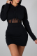 Black Casual Patchwork Mesh Maxi Dresses Dresses