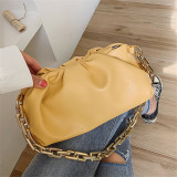 Yellow Fashion Casual Solid Messenger Bag