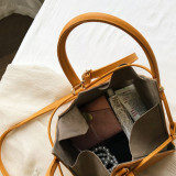 Yellow Fashion Casual Solid Yellow Crossbody Bag