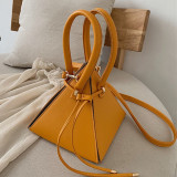 Yellow Fashion Casual Solid Yellow Crossbody Bag