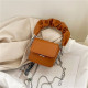 Brown Fashion Casual Solid Chain Crossbody Bag