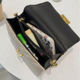 Black Fashion Casual Patchwork Solid Crossbody Bag