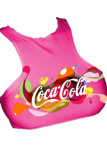 Pink O Neck Sleeveless Letter Print Character Tops