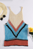 Colour Sexy Patchwork Hollowed Out Swimwears