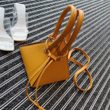 Yellow Fashion Casual Solid Yellow Crossbody Bag