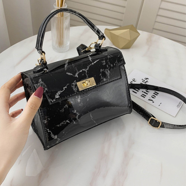 Black Fashion Print Crossbody Bag