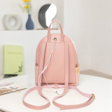 Apricot Fashion Casual Letter Print Backpack